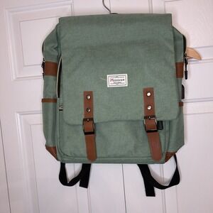 Modoker‎ Fashionbag 15 inch Laptop Backpack Seafoam Green Brown